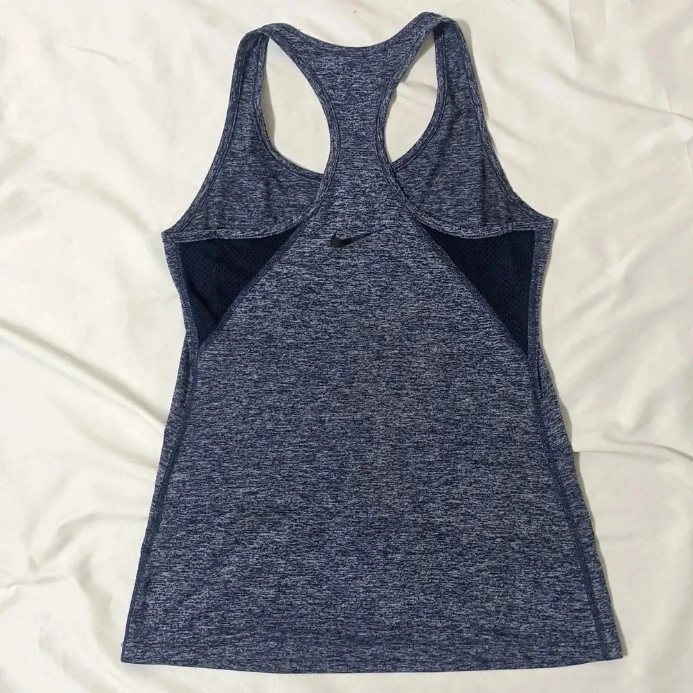 Nike Dri-Fit Racerback Tank Top, Color Blue/Gray Size S